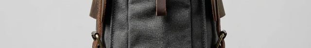 Sac cuir et toile grande capacité ordinateur homme - Vue 3 - Sac