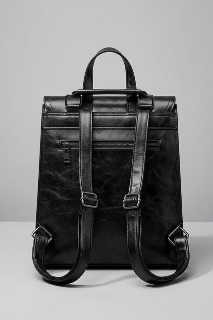 Sac cuir femme élégant style preppy - Vue 2 - Sac