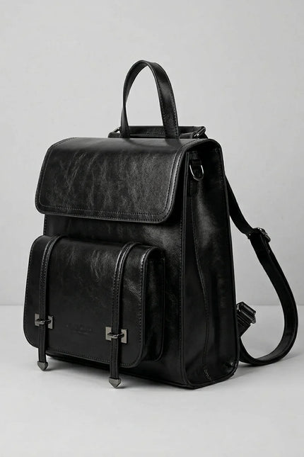 Sac cuir femme élégant style preppy - Vue 3 - Sac