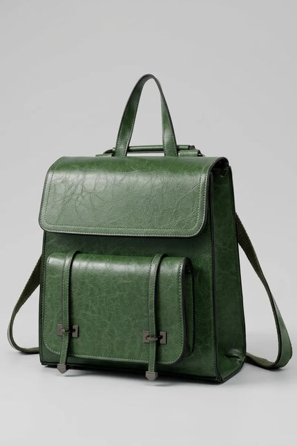 Sac cuir femme élégant style preppy - Vue 4 - Sac