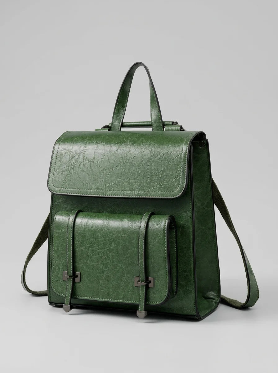 Sac cuir femme élégant style preppy - Vue 4 - Sac