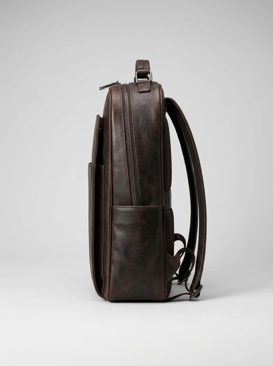 Sac cuir fendu ordinateur 15 pouces business élégant - Vue 3 - Sac
