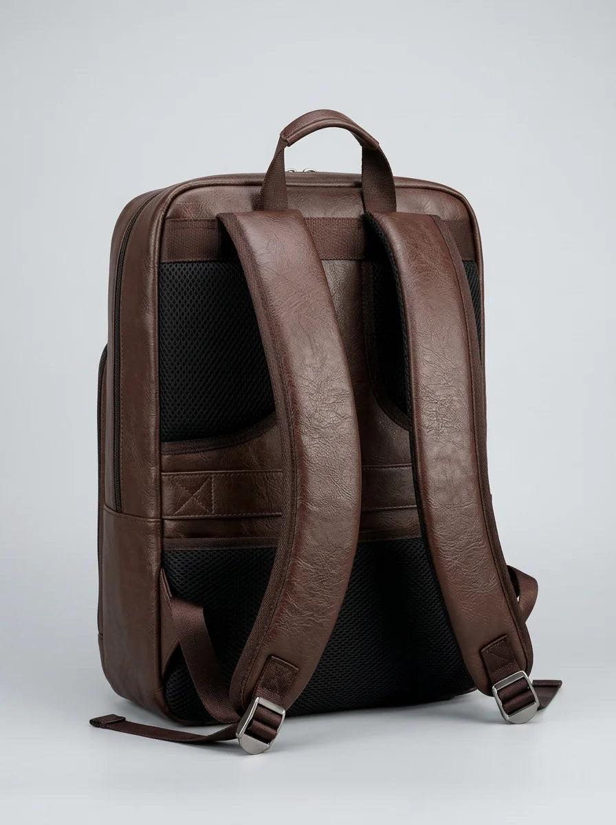 Sac cuir grande capacité ordinateur business élégant homme - Vue 4 - Sac