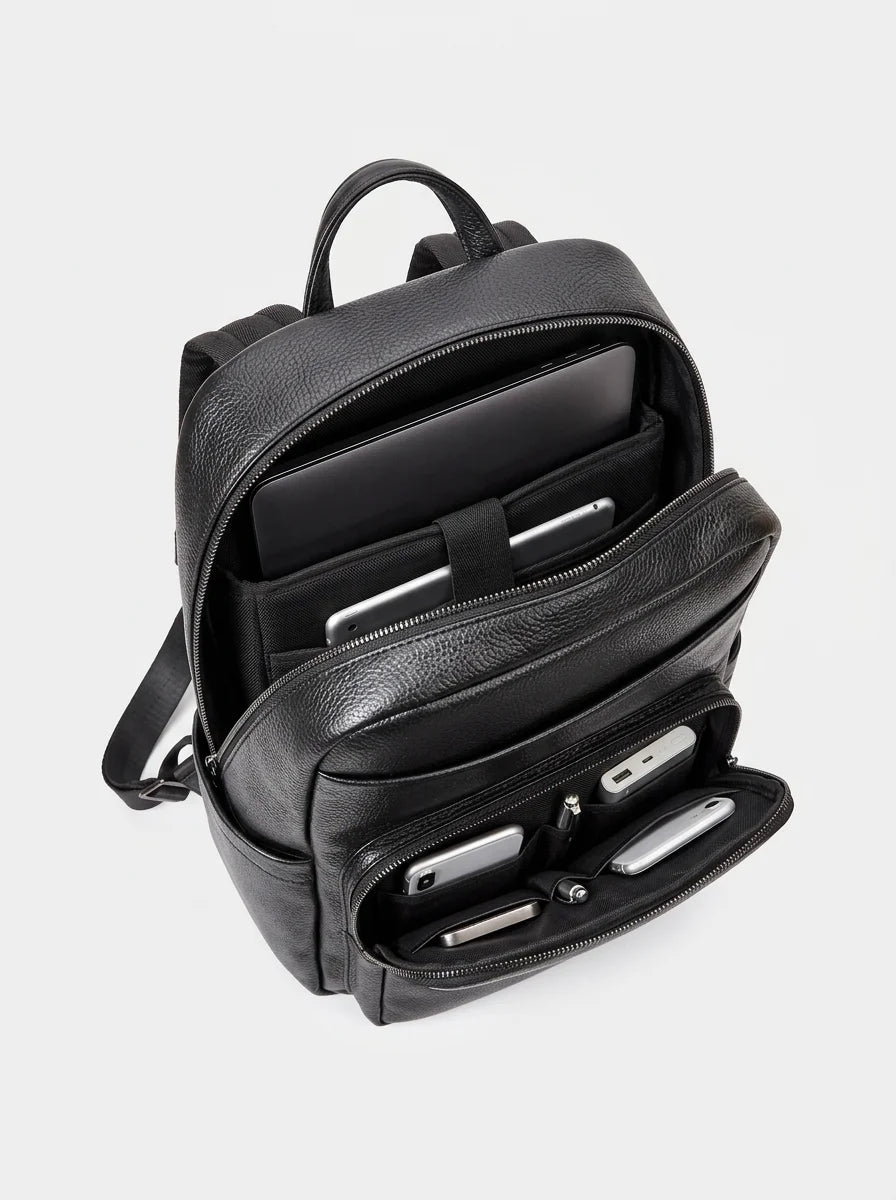 Sac cuir grande capacité travail élégant homme - Vue 4 - Sac
