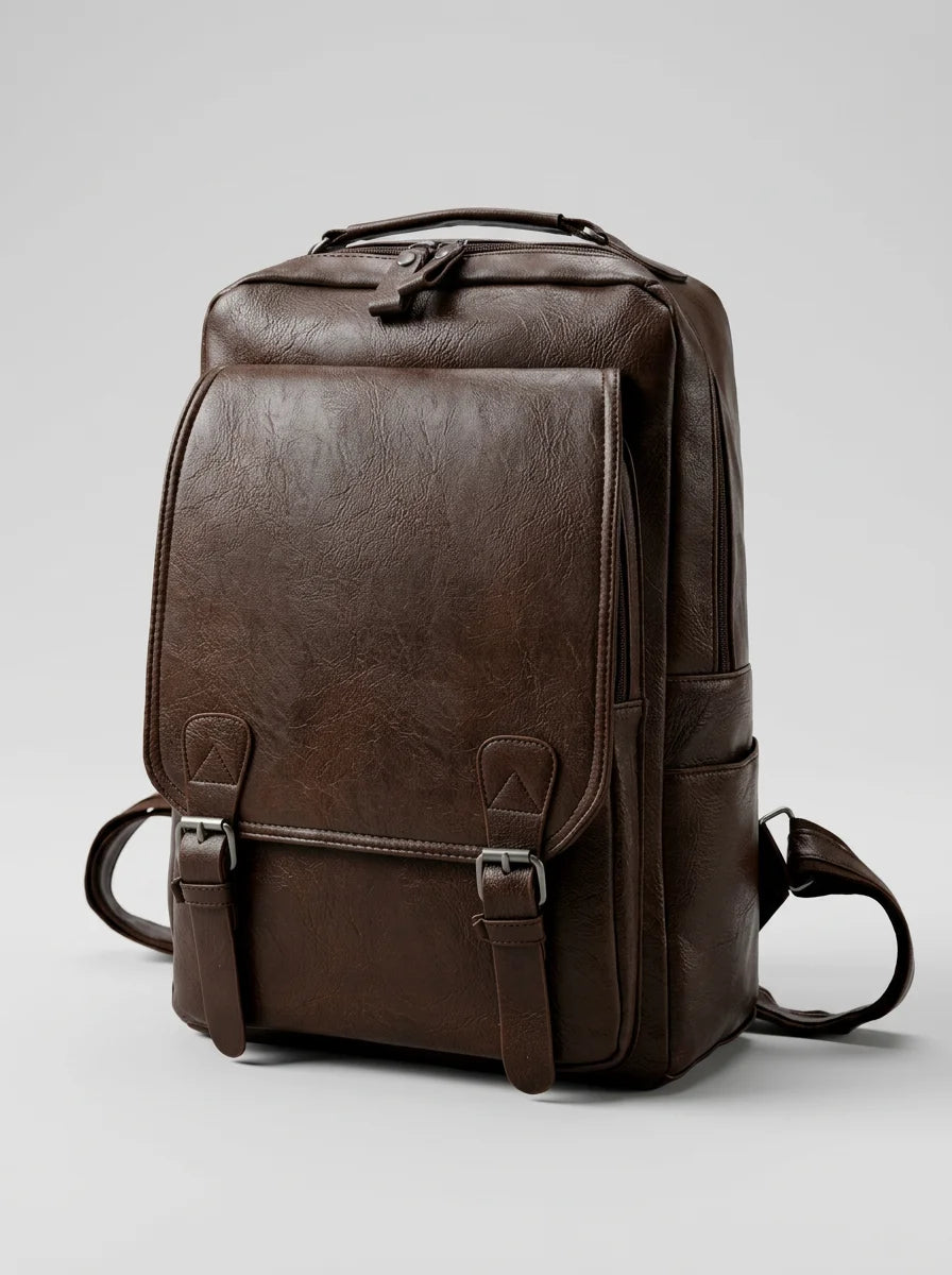 Sac cuir ordinateur grande capacité élégant homme - Vue 3 - Sac