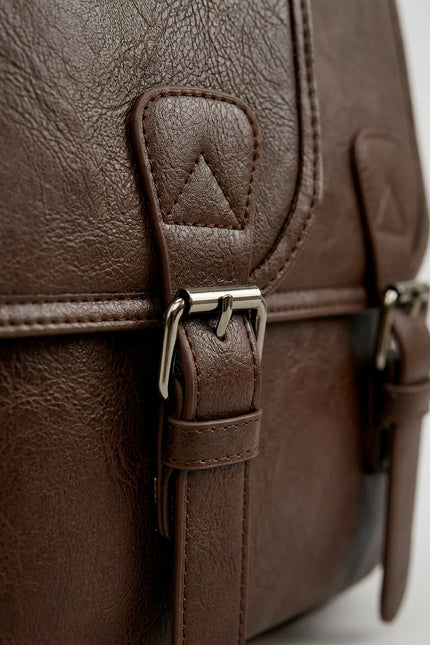 Sac cuir ordinateur grande capacité élégant homme - Vue 3 - Sac