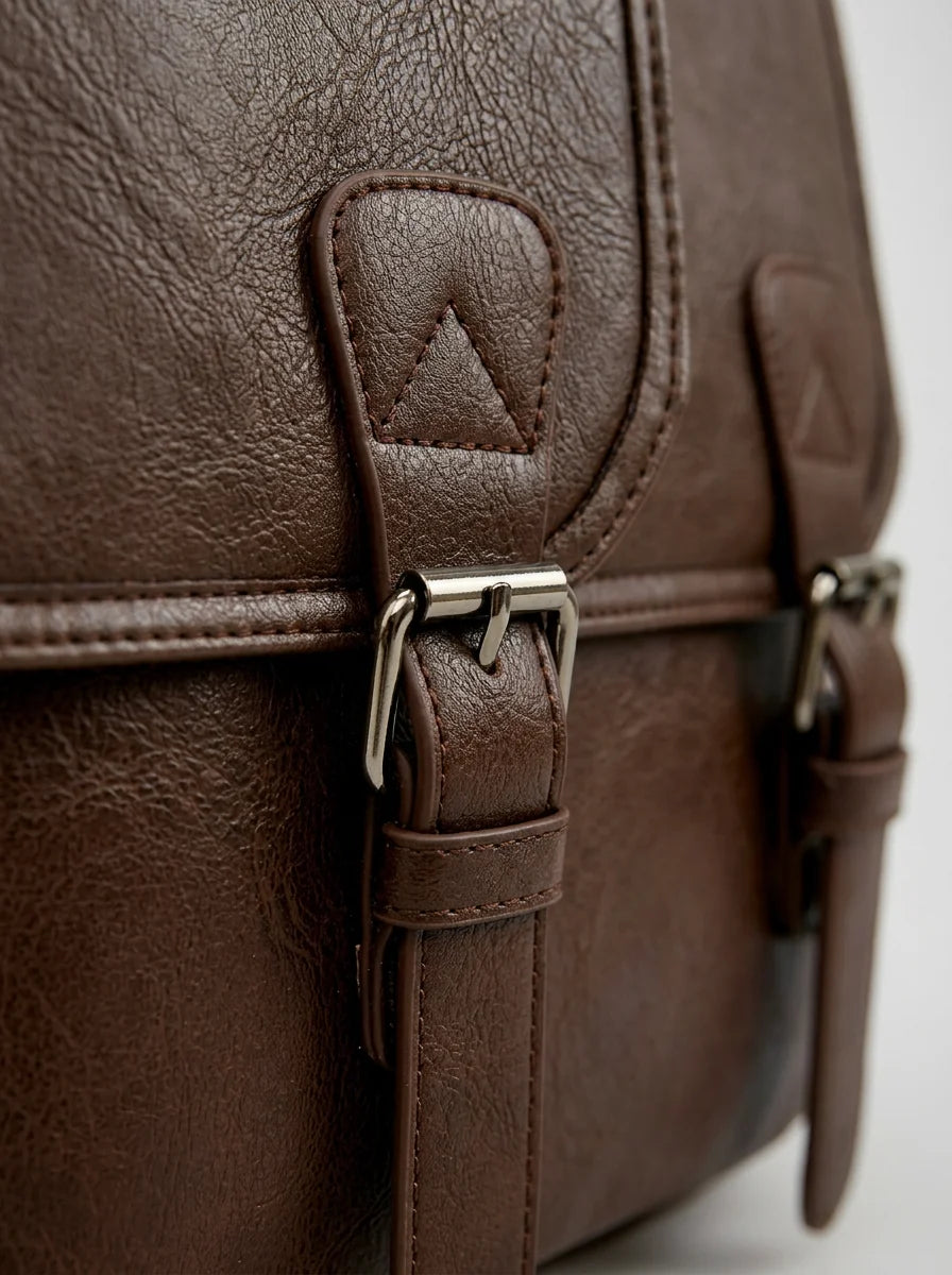 Sac cuir ordinateur grande capacité élégant homme - Vue 3 - Sac