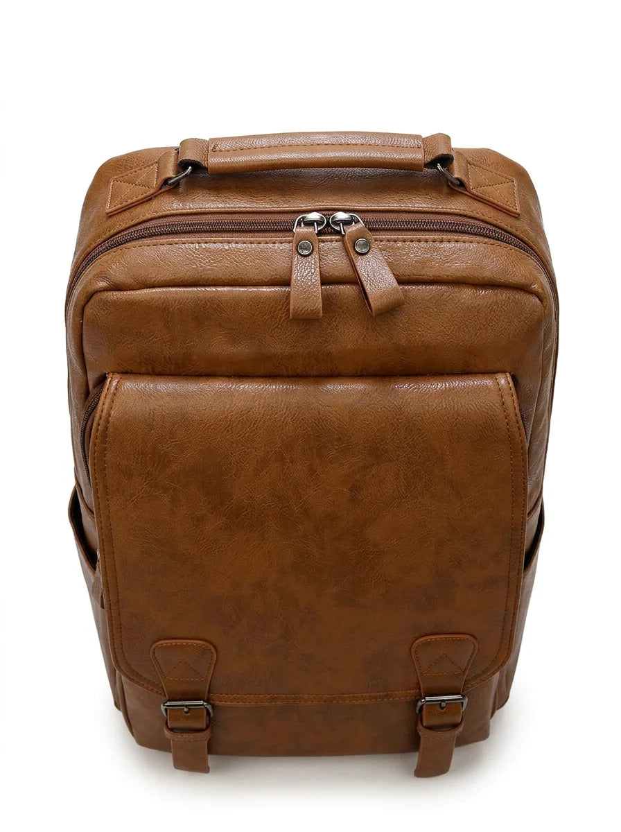 Sac cuir ordinateur grande capacité élégant homme - Vue 4 - Sac