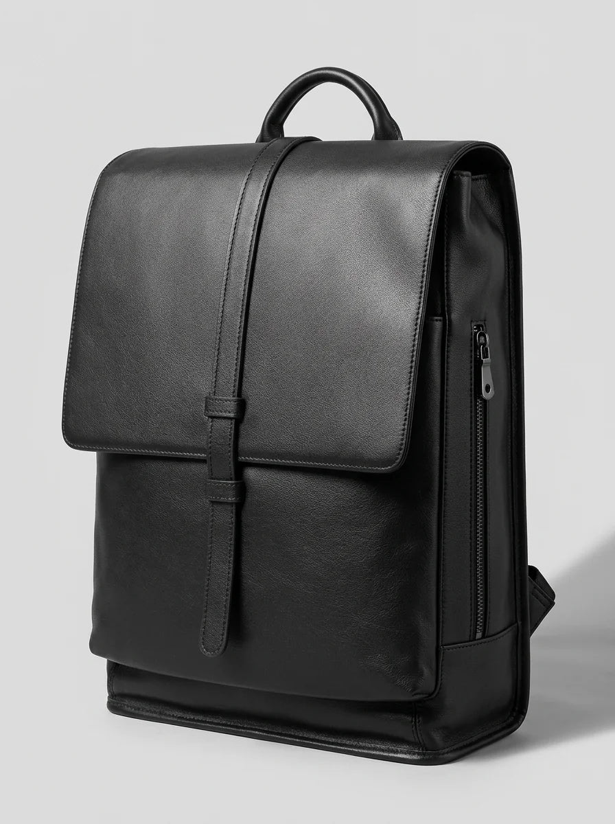 Sac cuir 14 pouces travail élégant homme - Vue 3 - Sac