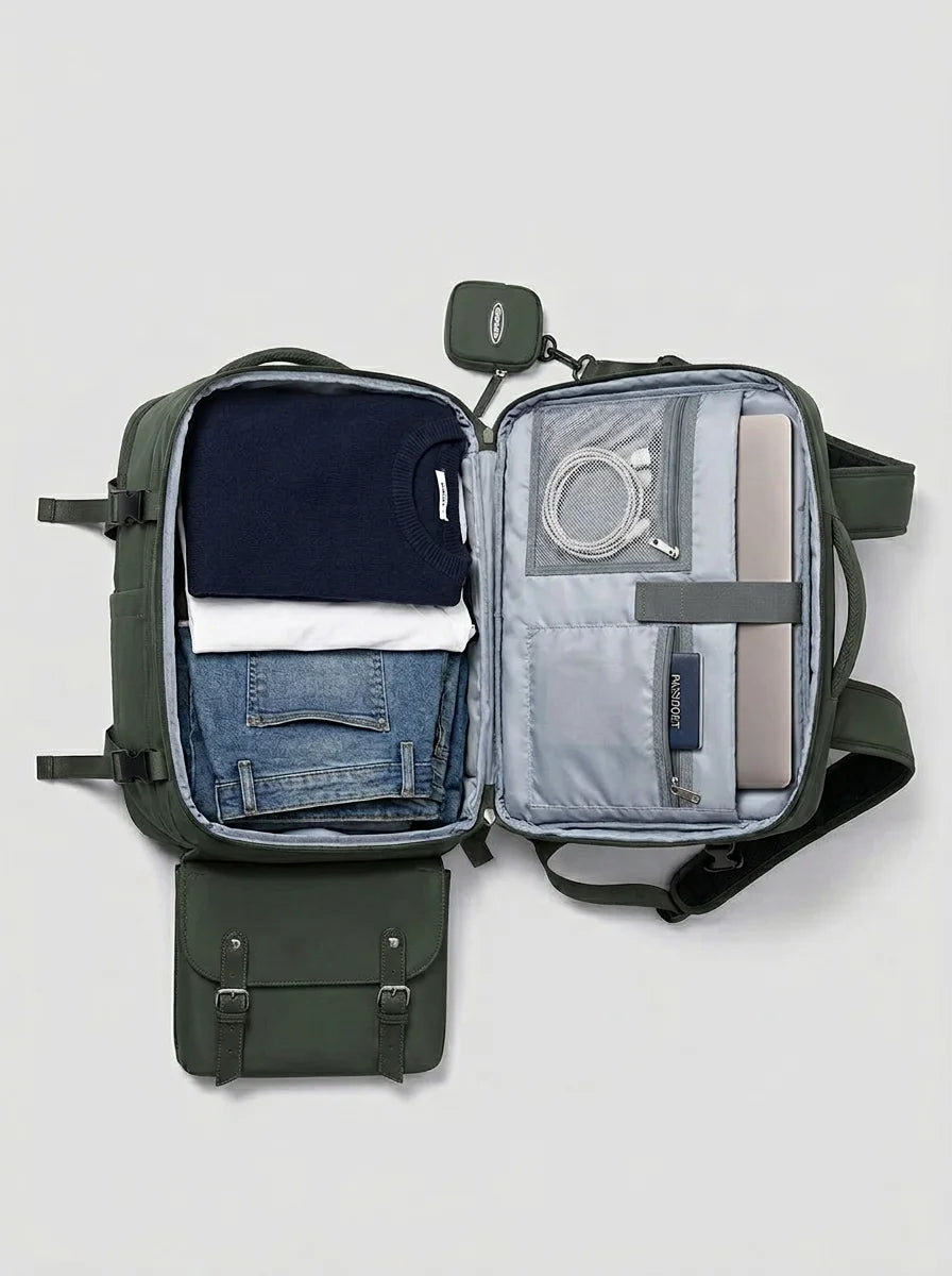 Sac nylon 40l voyage avion ordinateur femme - Vue 2 - Sac