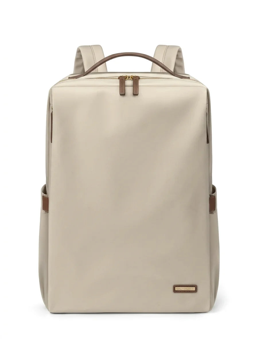 Sac nylon et cuir ordinateur 15.6 pouces femme quotidien - Vue 1 - Sac