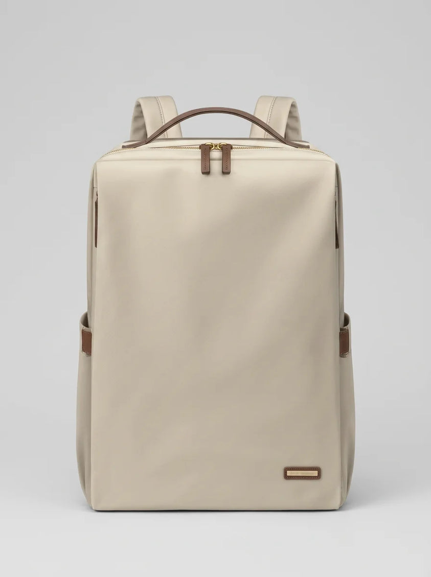 Sac nylon et cuir ordinateur 15.6 pouces femme quotidien - Vue 2 - Sac