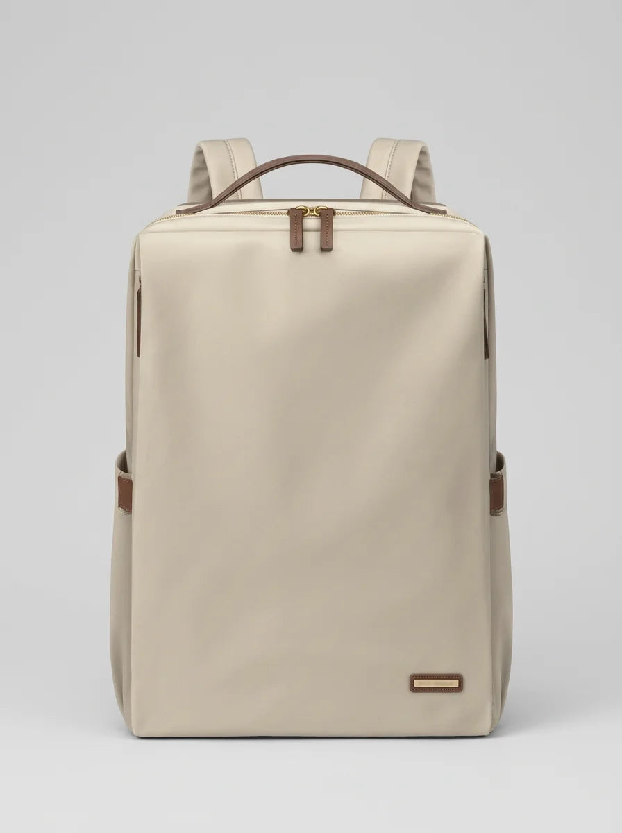 Sac nylon et cuir ordinateur 15.6 pouces femme quotidien - Vue 2 - Sac