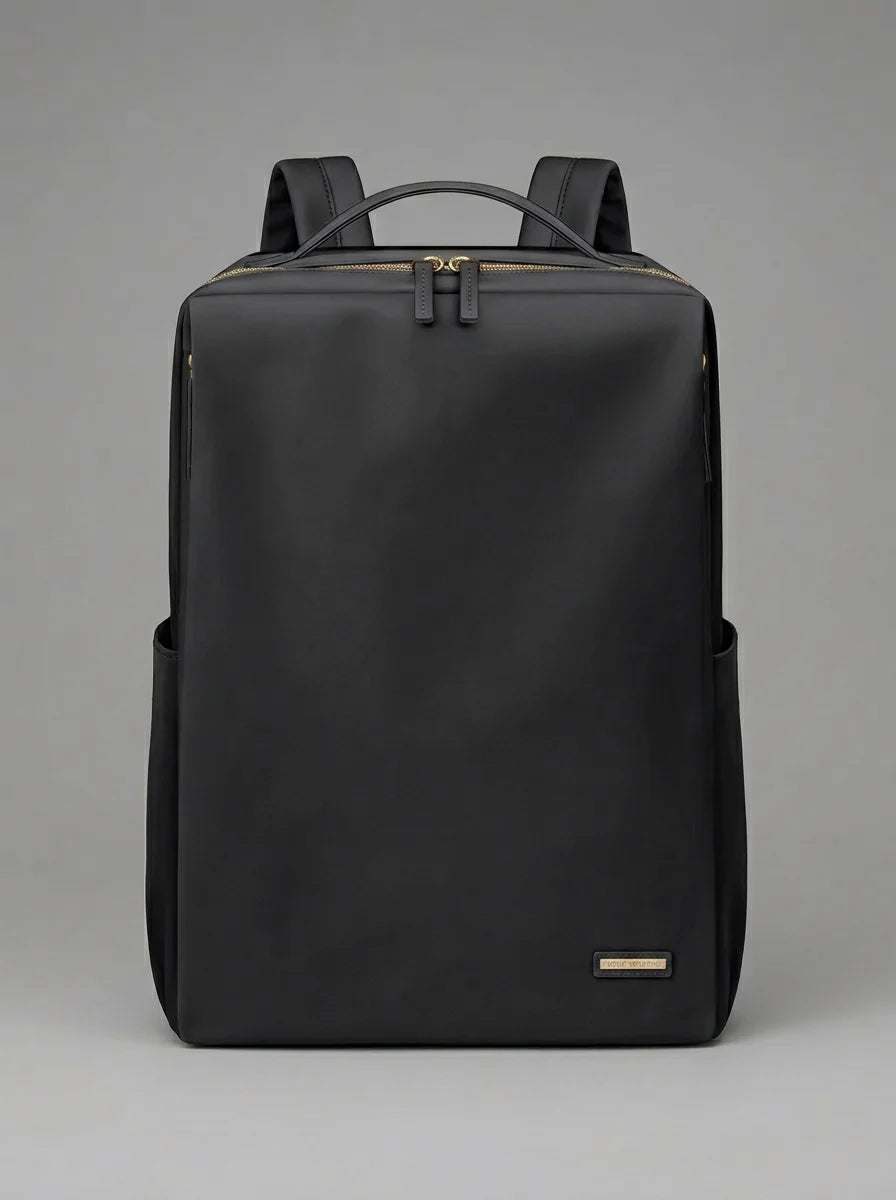 Sac nylon et cuir ordinateur 15.6 pouces femme quotidien - Vue 2 - Sac