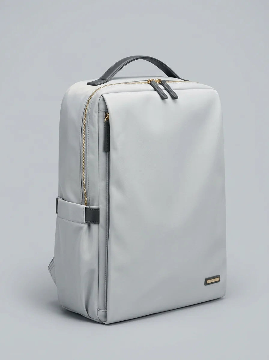 Sac nylon et cuir ordinateur 15.6 pouces femme quotidien - Vue 4 - Sac