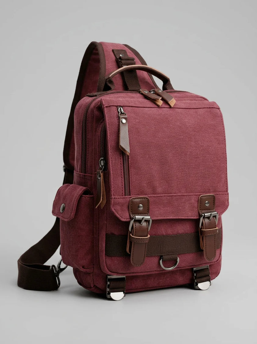 Sac nylon 13 pouces quotidien vintage femme - Vue 1 - Sac