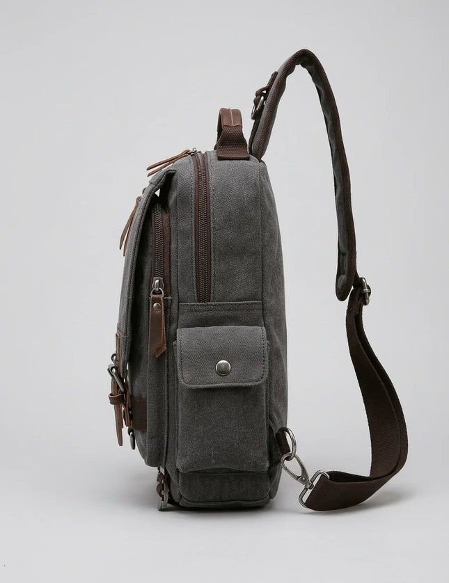 Sac nylon 13 pouces quotidien vintage femme - Vue 3 - Sac
