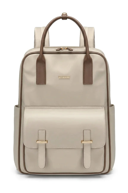 Sac ordinateur 15 pouces nylon cuir femme élégant - Vue 1 - Sac