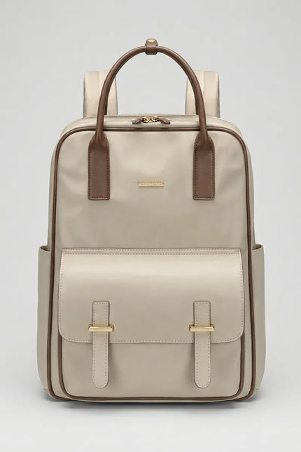 Sac ordinateur 15 pouces nylon cuir femme élégant - Vue 2 - Sac